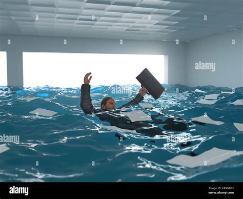 work drowning meme.